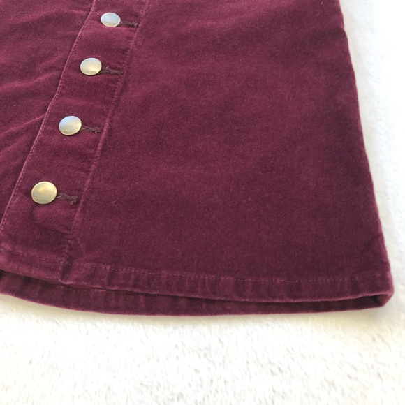 Express, Corduroy Mini Skirt, Button Down Front, Size 0 - Picture 10 of 16